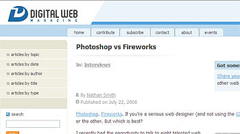 Photoshop vs. Fireworks